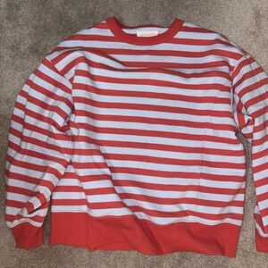 aerie everyday striped crewneck